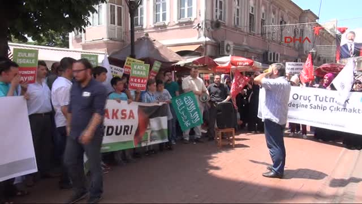 Gazze\'ye Yönelik Saldırısı Zonguldak ve Bartın\'da Protesto Edildi