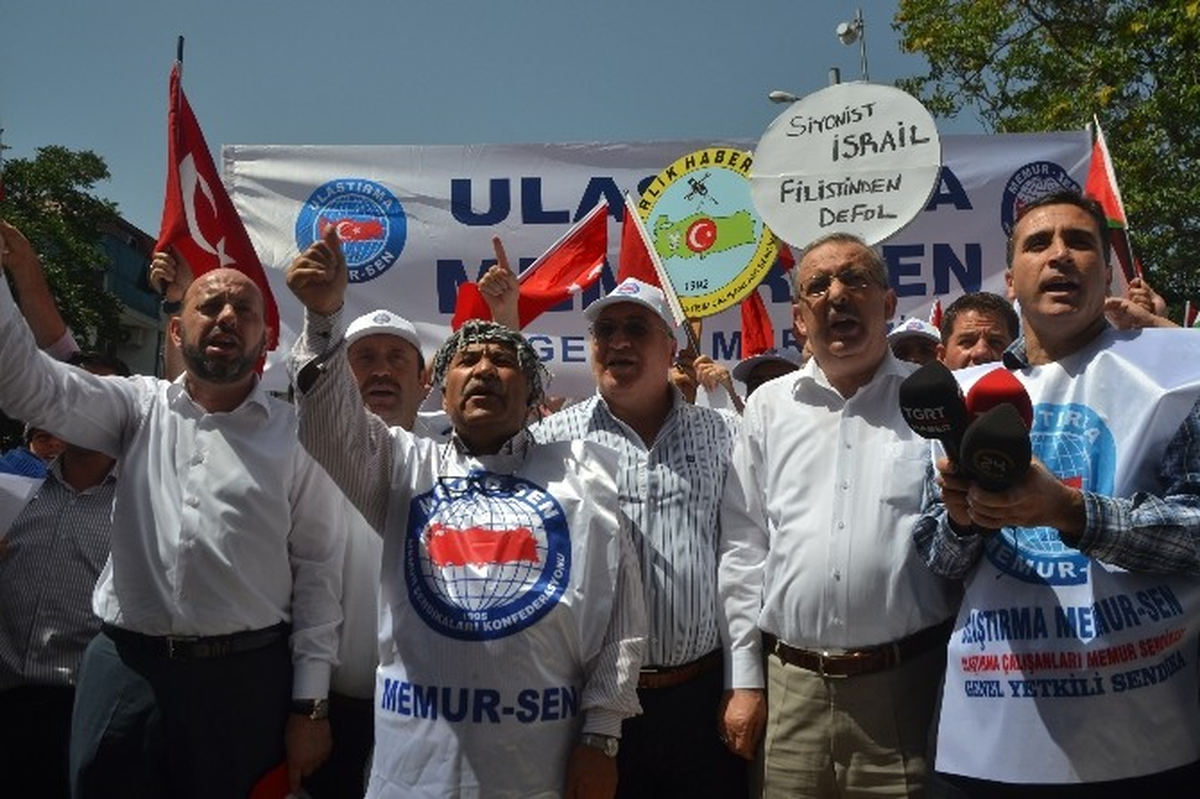 İsrail Büyükelçiliği Konutu Önünde Gazze Eylemi