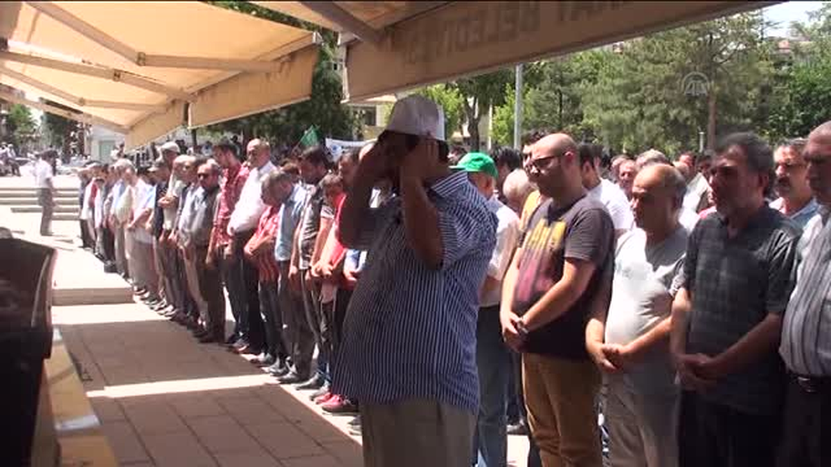 İsrail\'in Gazze saldırılarının protesto edilmesi - AKSARAY/BURSA/