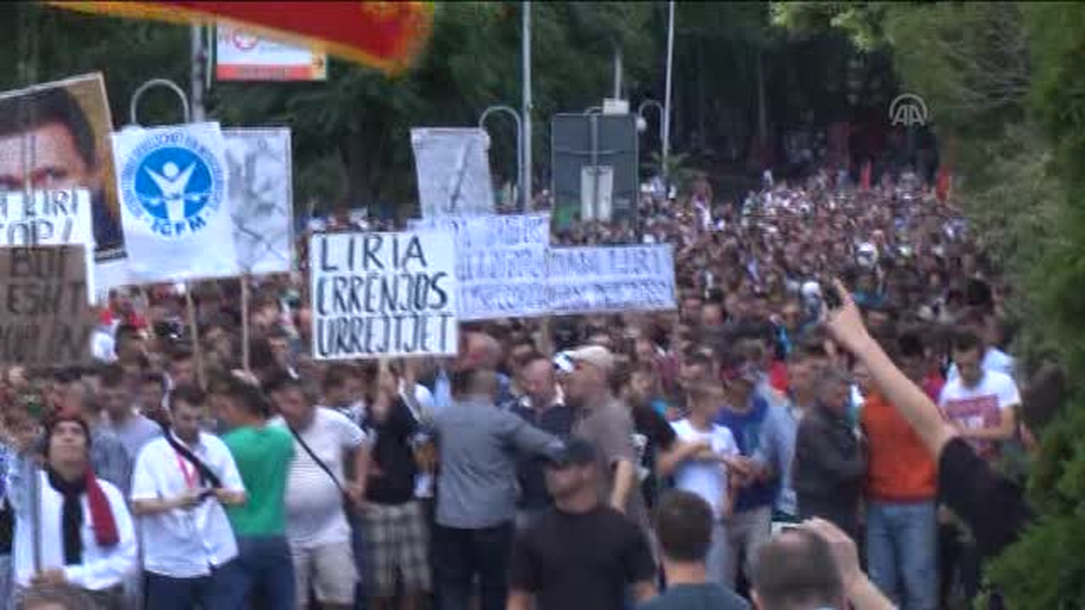 Makedonya\'daki protestolar -