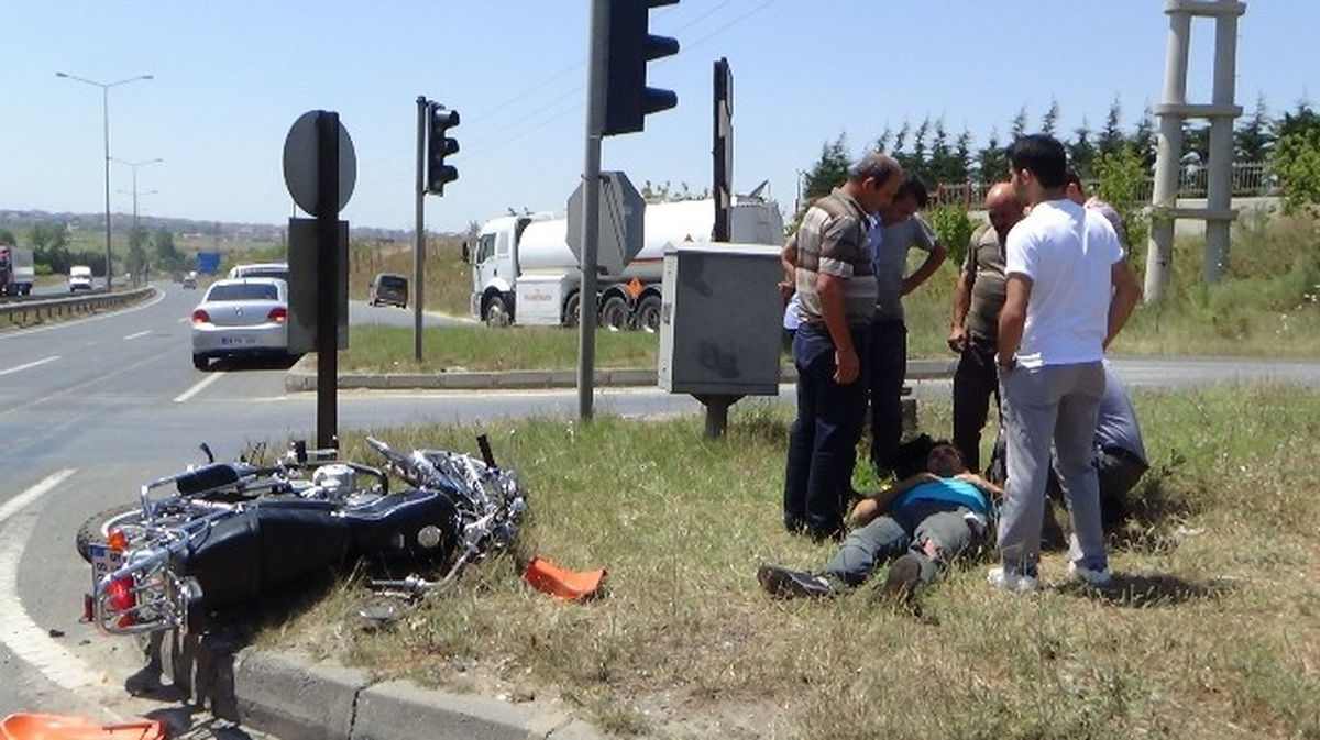 Tekirdağ\'da Trafik Kazası: 1 Yaralı