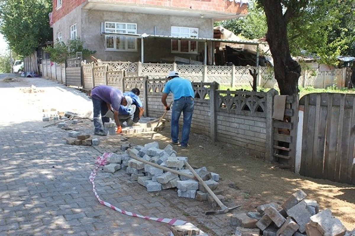 Akçakoca Belediyesinden Parke Taşı Çalışması