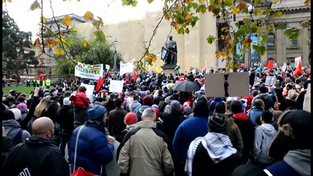 İsrail\'in Gazze saldırıları Avustralya\'da protesto edildi -