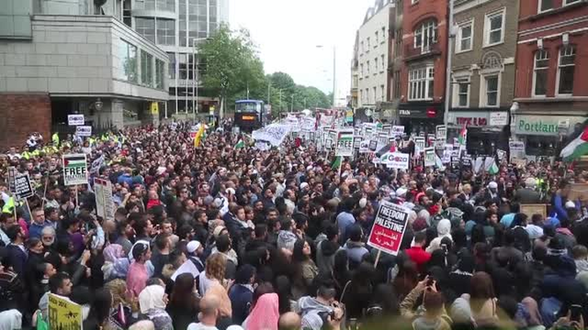 İsrail\'in Gazze Saldırıları Protesto Ediliyor