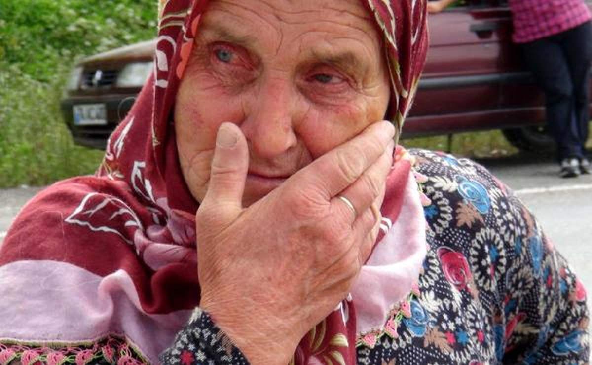 Bartın\'da Kamyonun Çarptığı İnek Yol Kenarında Kesildi