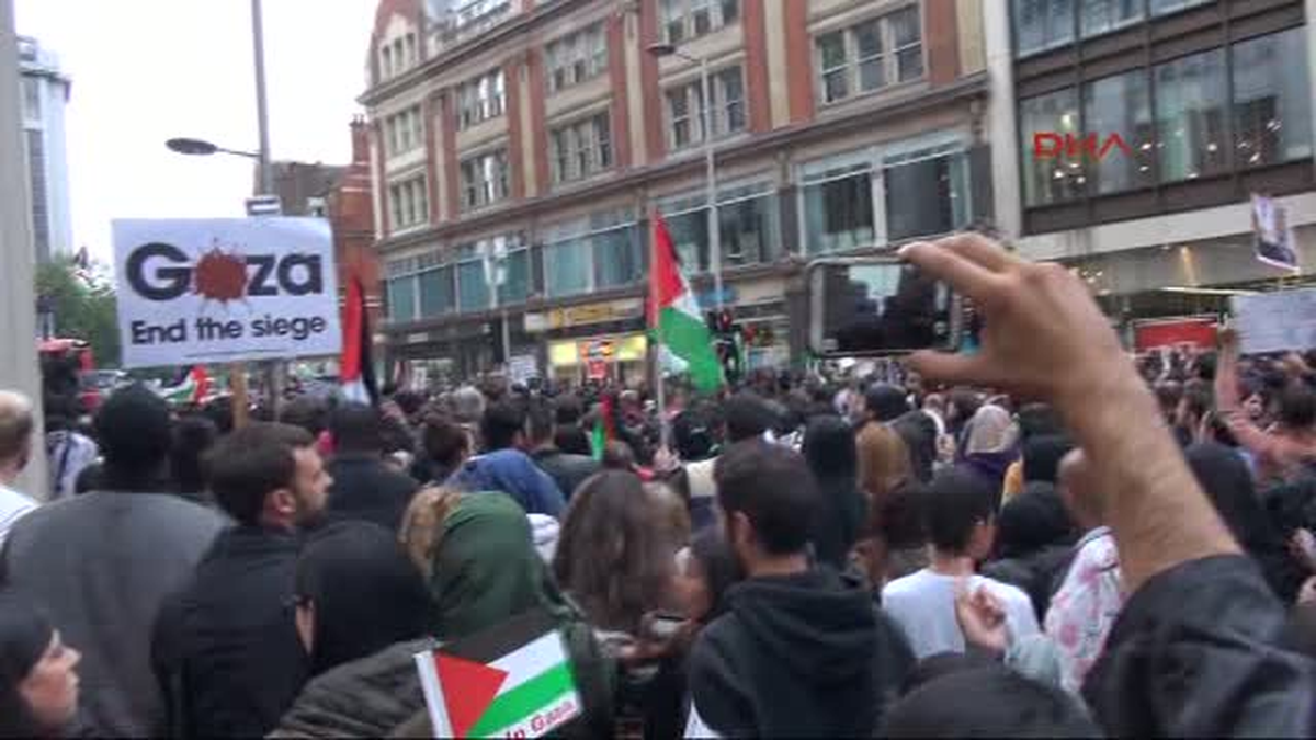 Londra\'da İsrail Protestosu