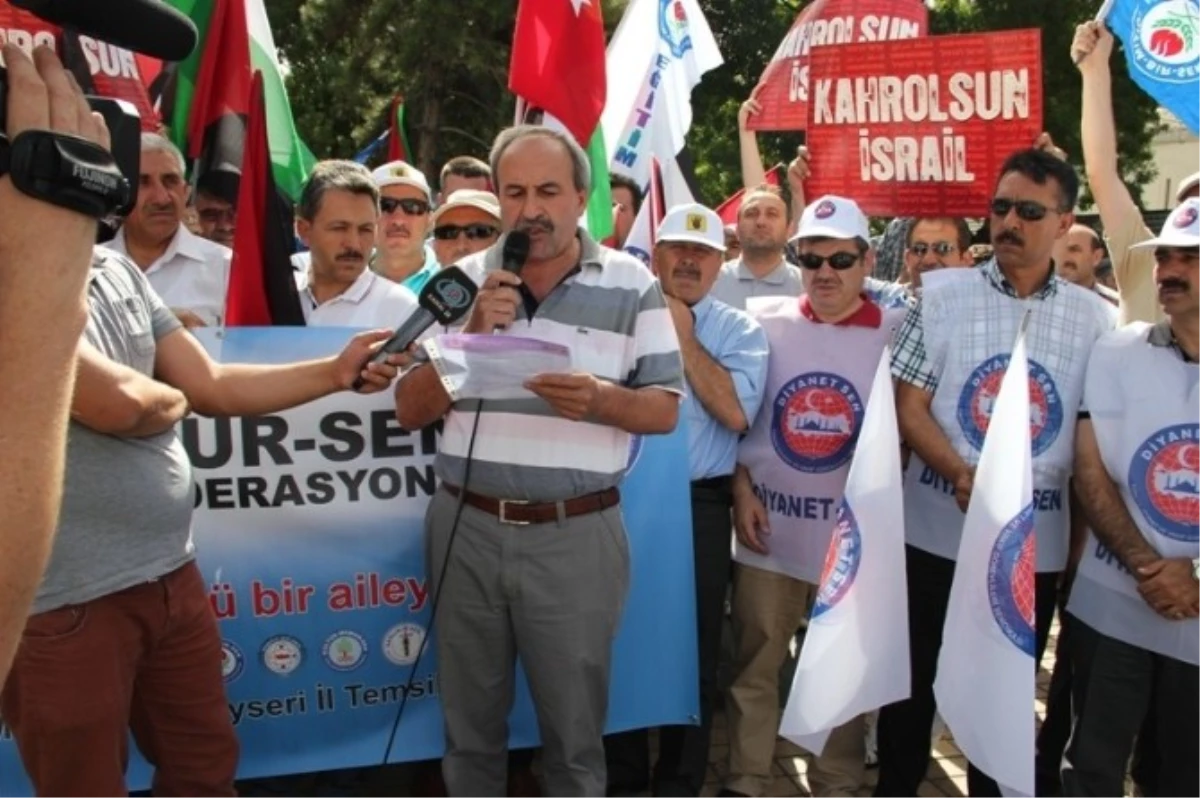 Memur-Sen, Gazze Katliamını Protesto Etti