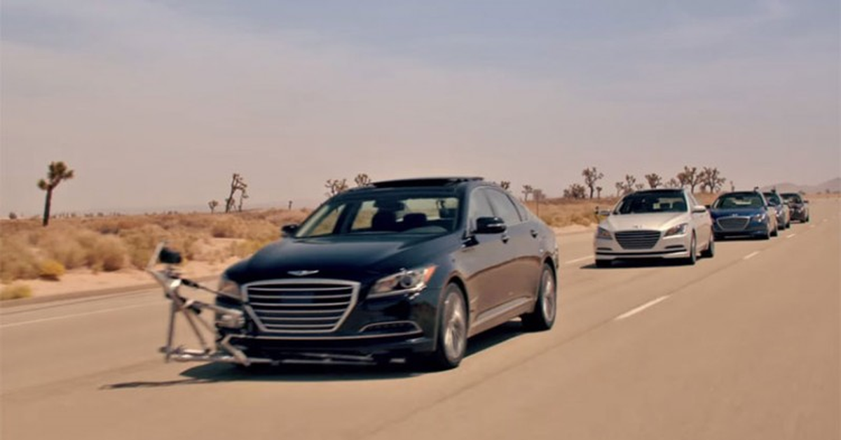 Hyundai\'nin Müthiş Sürücüsüz Araç Konvoyu