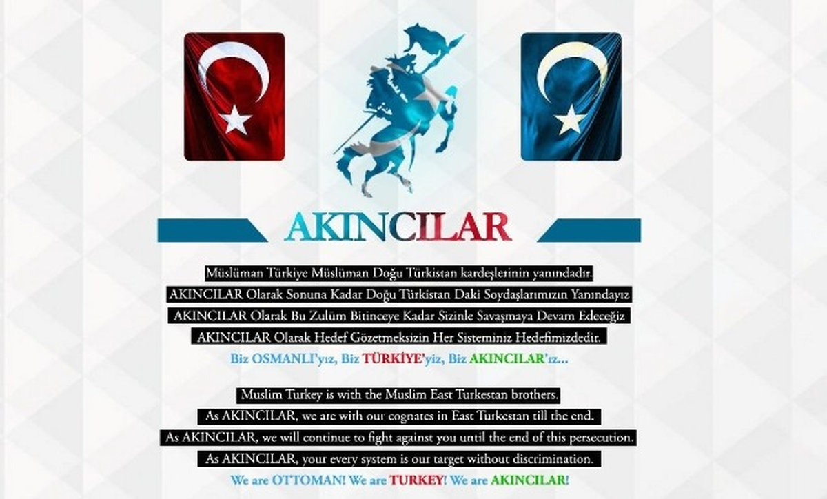 Akıncılar Hack Grubundan Çin'e Siber Saldırı