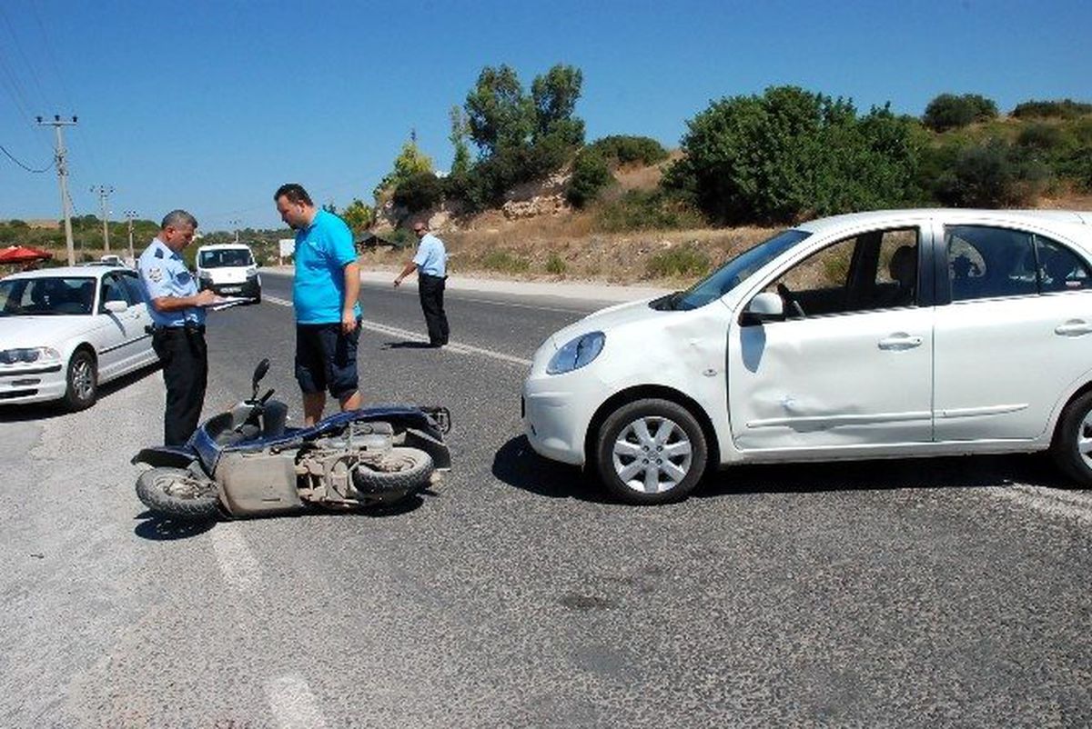 Didim\'de Trafik Kazası: 1 Yaralı