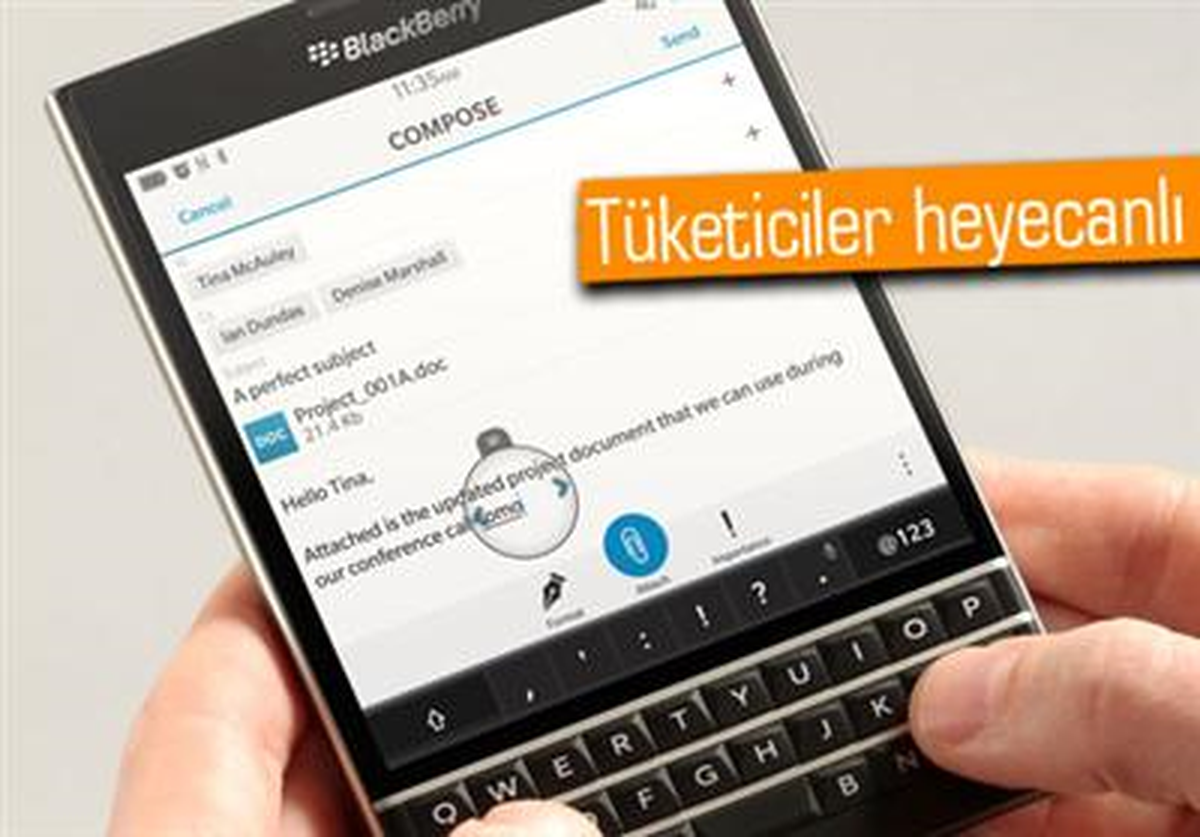 Blackberry Passport\'a Yoğun İlgi Var