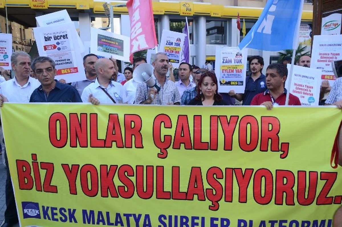 Kesk\'ten \'Toplu Sözleşme\' Eylemi