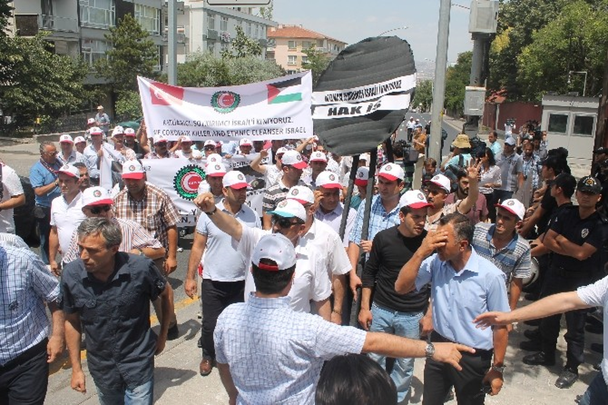 Hak-İş Konfederasyonu\'ndan "Gazze" Protestosu