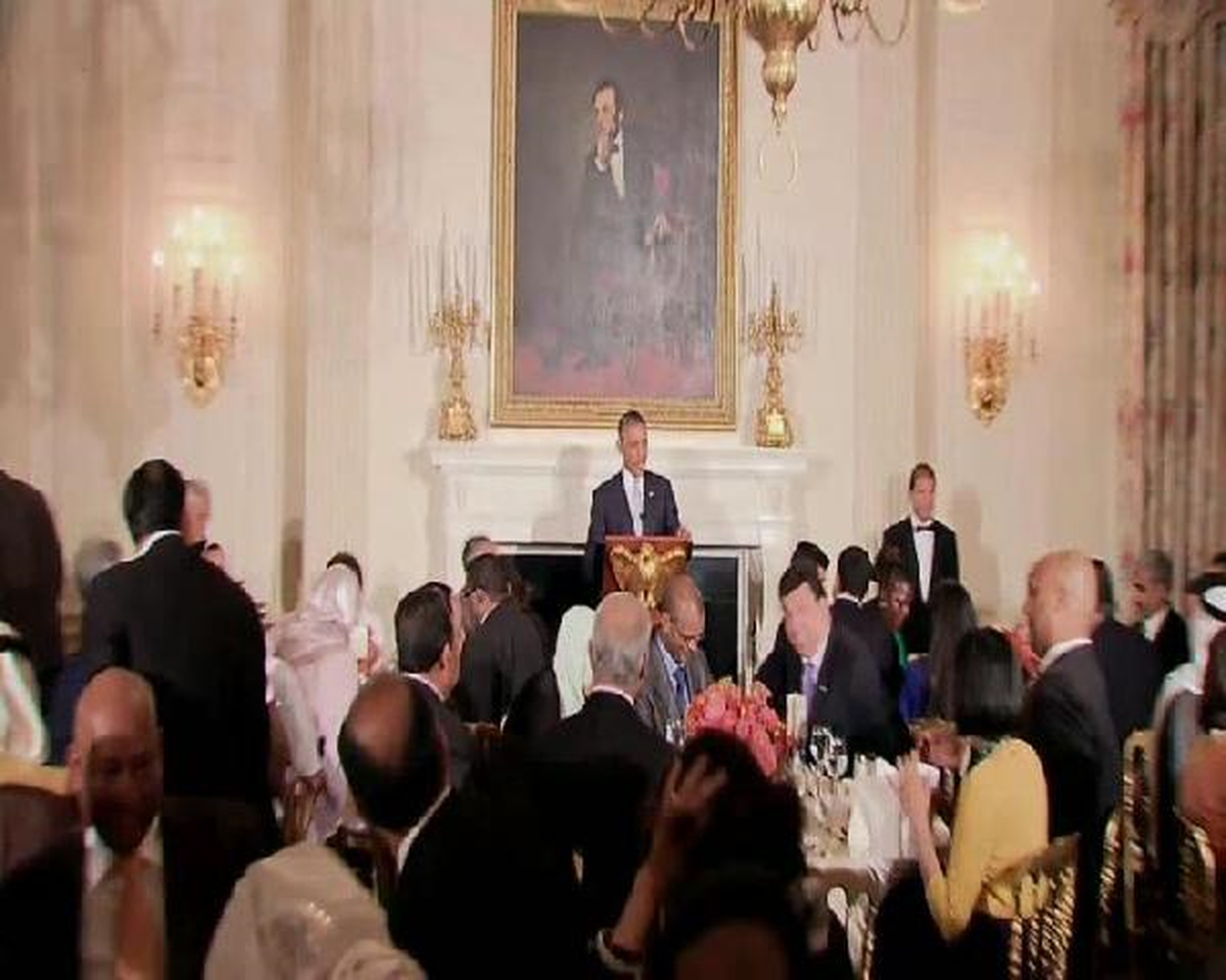 Obama Beyaz Sarayda İftar Verdi