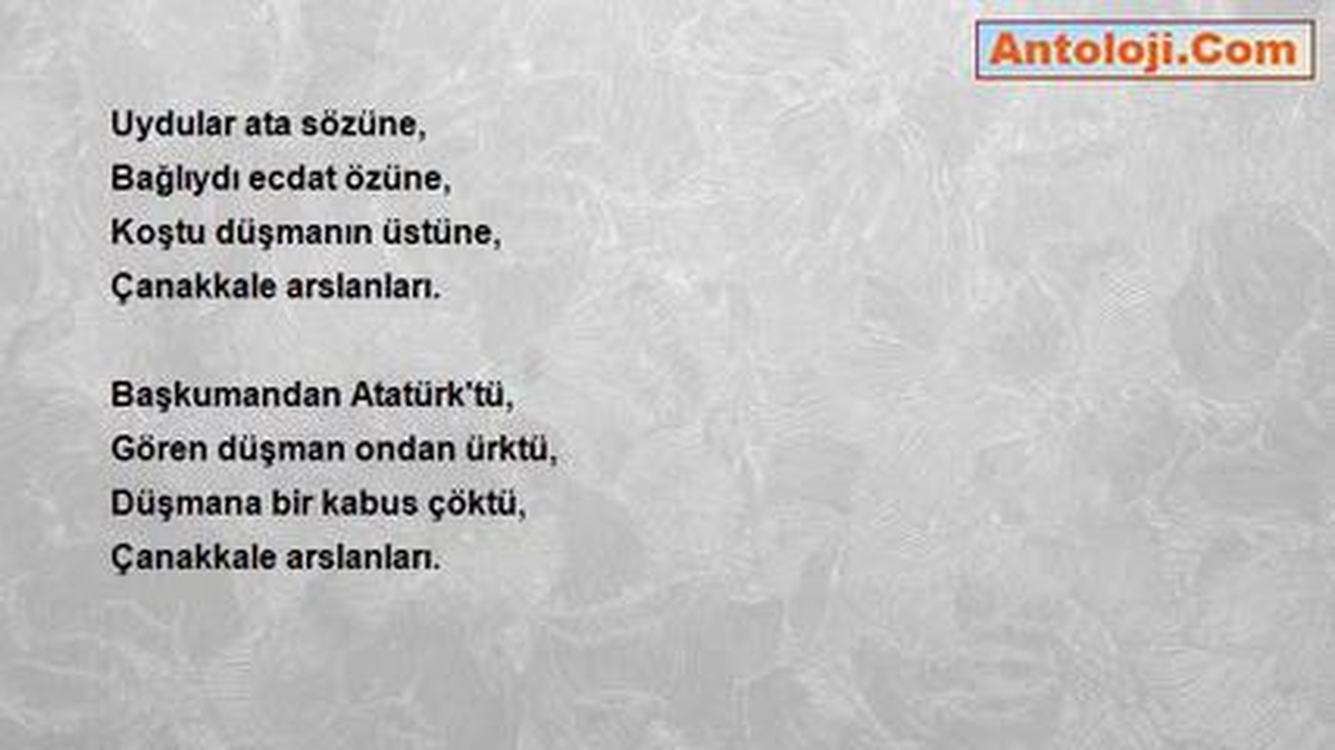 Ümüt Güngör - Çanakkale Arslanları (1)