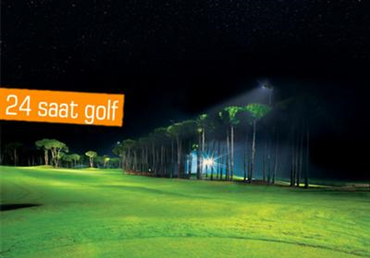 Avrupa\'nın İlk ve Tek Aydınlatmalı Golf Sahası Antalya\'da