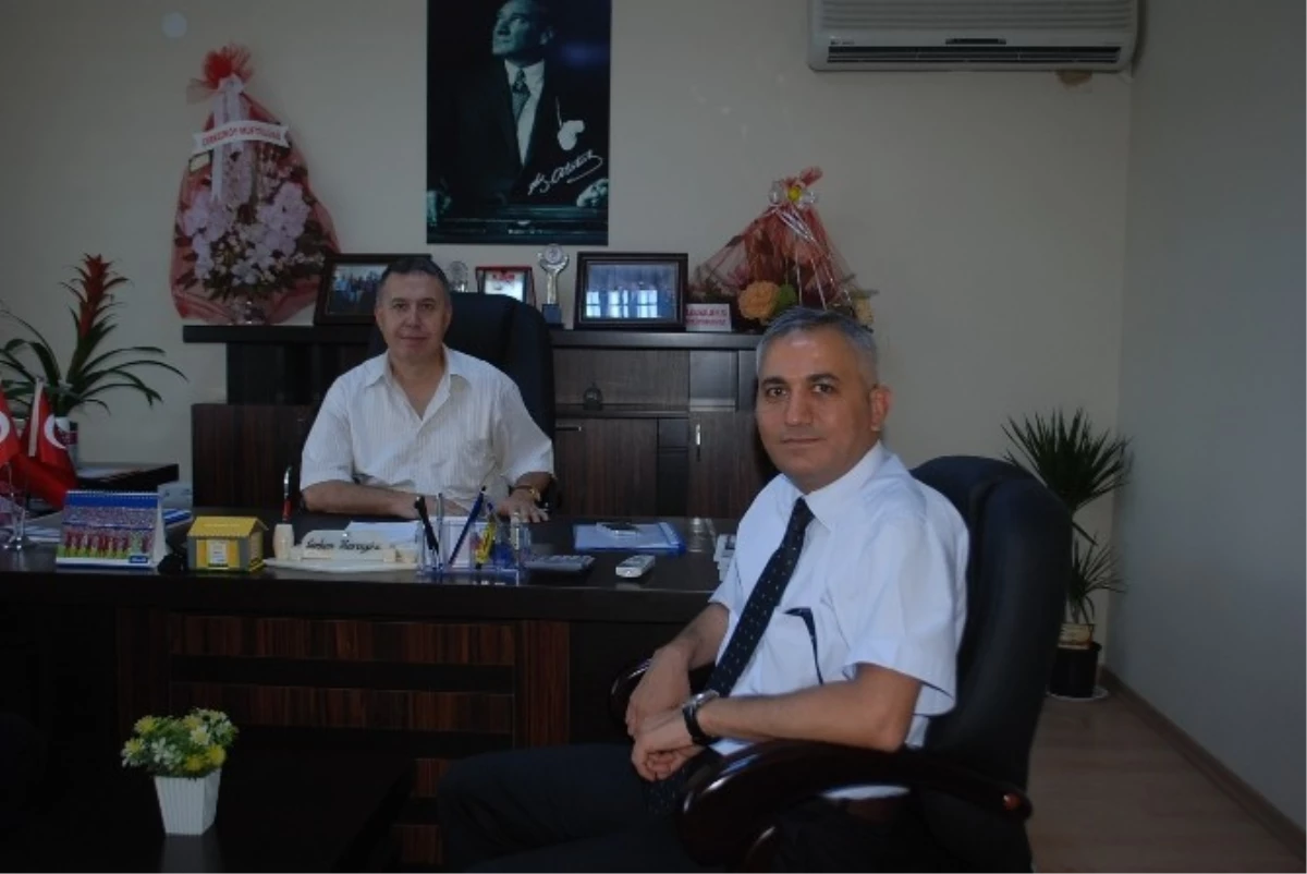 Çerkezköy İlçe Emniyet Müdürü Ogan\'dan, Kent Konseyi Başkanı Karagöz\'e Hayırlı Olsun Ziyareti
