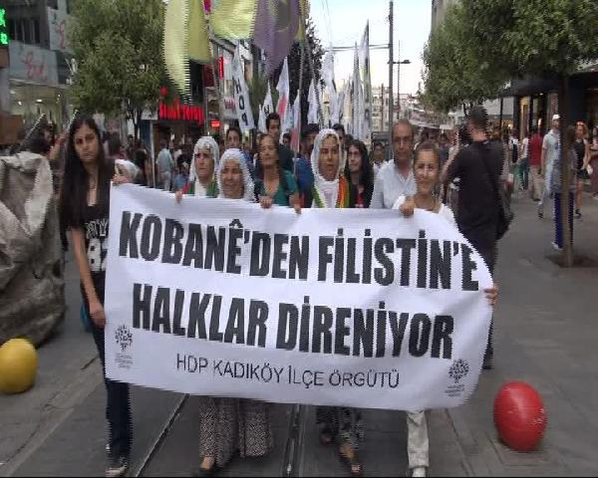 Hdp\'den Filistinlilere Destek Yürüyüşü