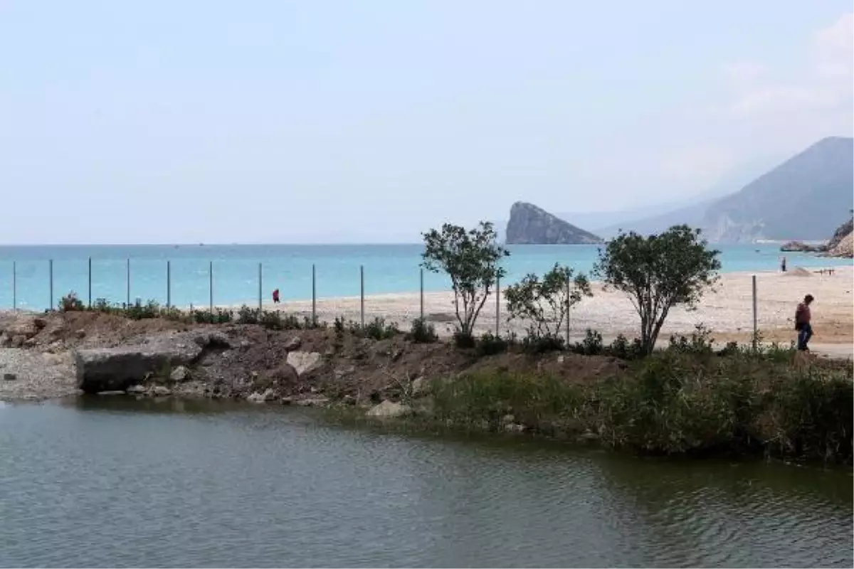 Kadınlar Plajına Görülmeyi Engelleyecek Direkler Dikildi