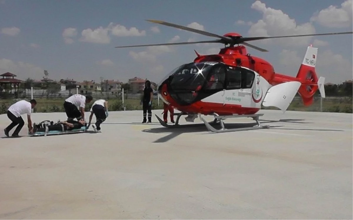 Kalp Krizi Geçiren Gurbetçiye Hava Ambulansı