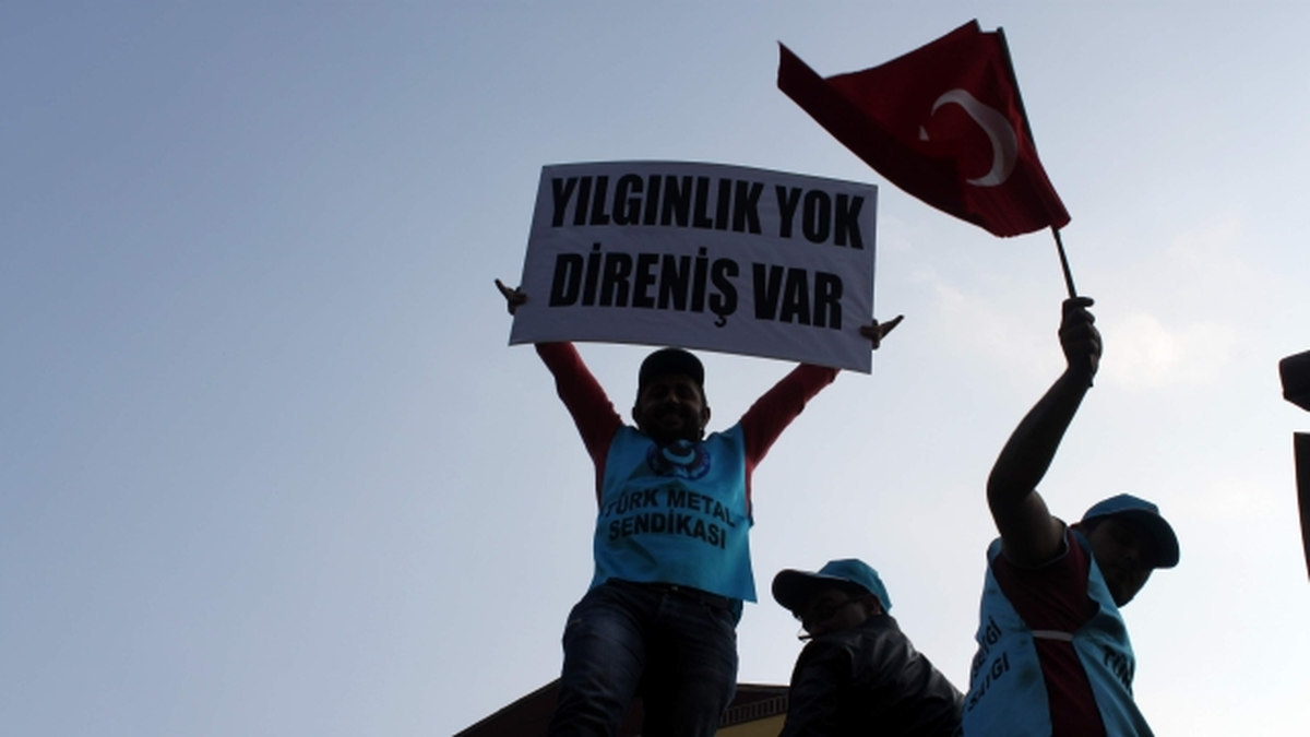 Kocaeli\'de Toplu Sözleşme Protestosu