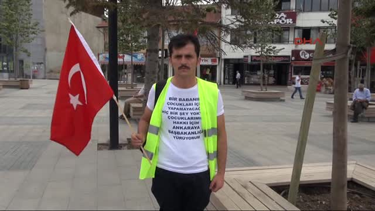 Mahkeme 18 Bin 500 Lira Ceza Verince Ankara\'ya Yürümeye Başladı