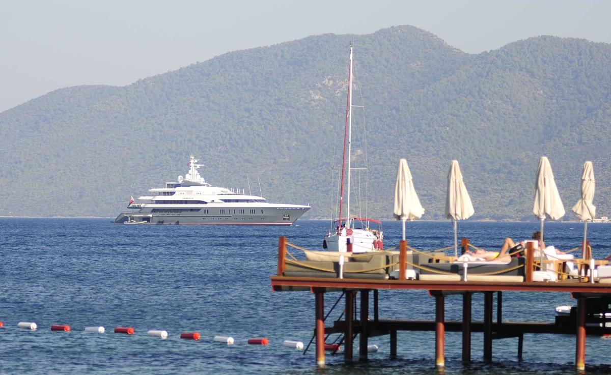 Rus İş Adamının Lüks Yatı Bodrum\'da