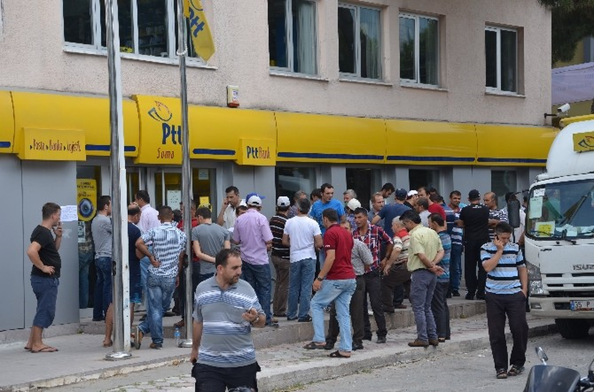 Soma\'da Madencilere Ödemeler Başladı