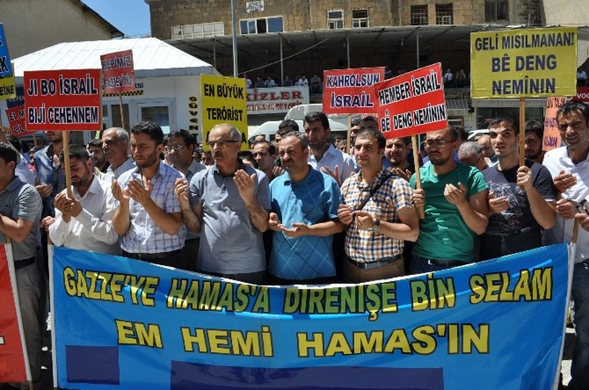 Bitlis\'te İsrail Saldırılarına Tepki