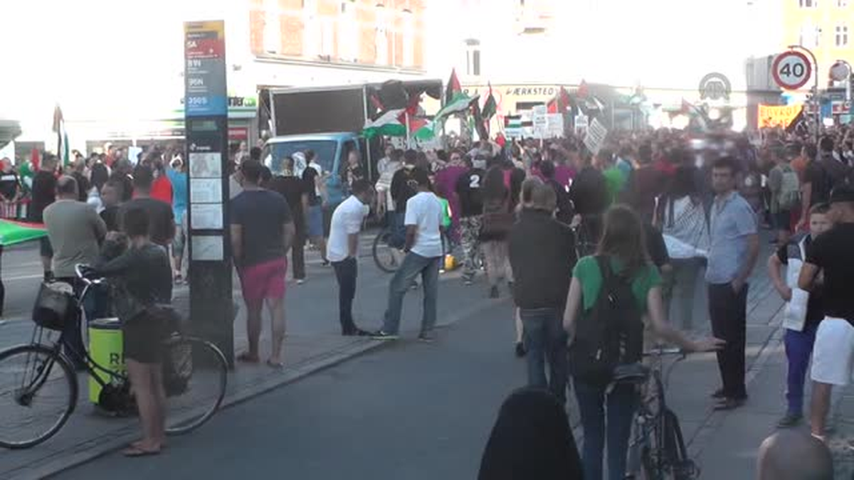 Danimarkalılar İsrail\'i Protesto Etti