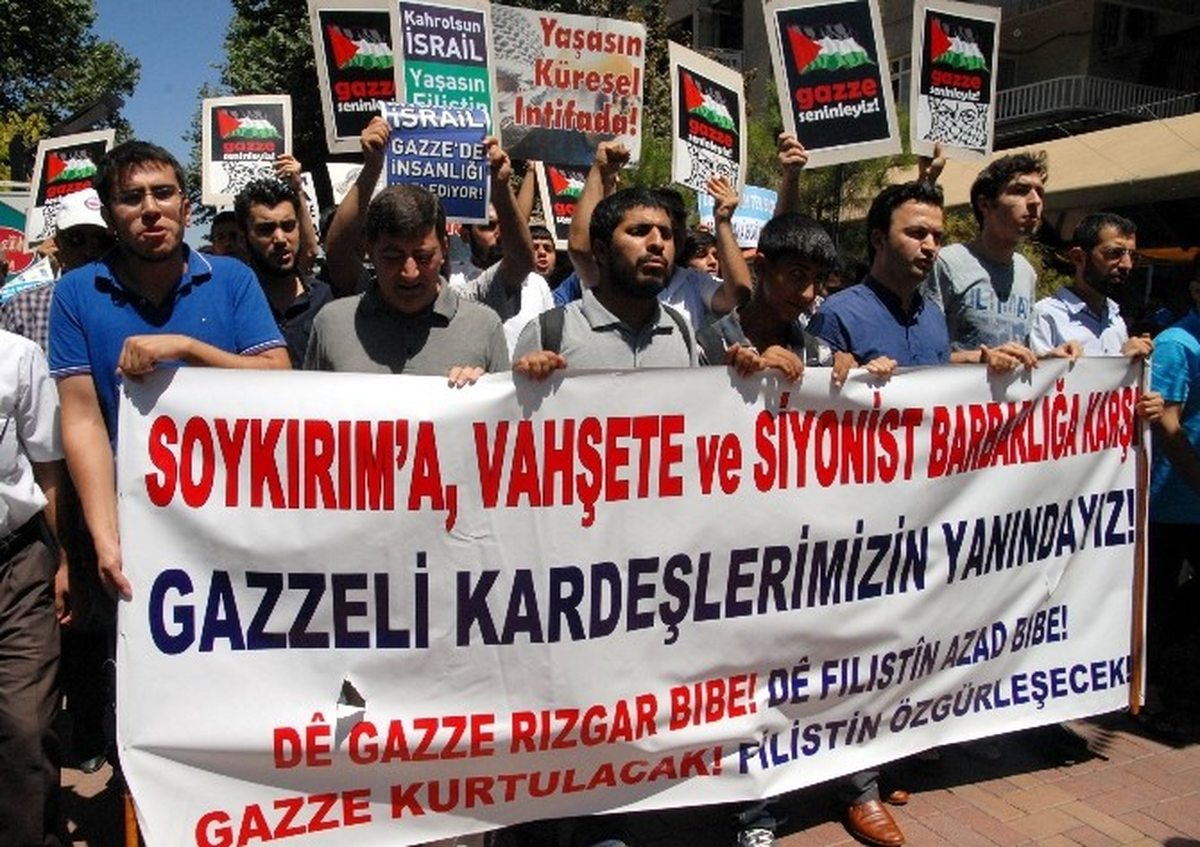 Diyarbakır\'da İsrail Protestosu