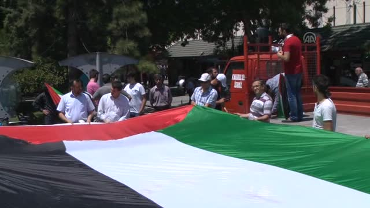 İsrail\'in Filistin\'e yönelik saldırıları protesto edildi -