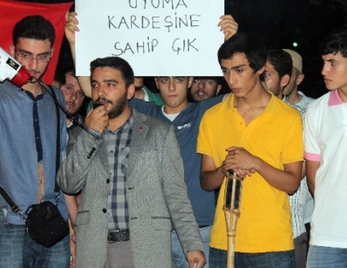 İsrail\'in Gazze Saldırıları Protesto Edildi