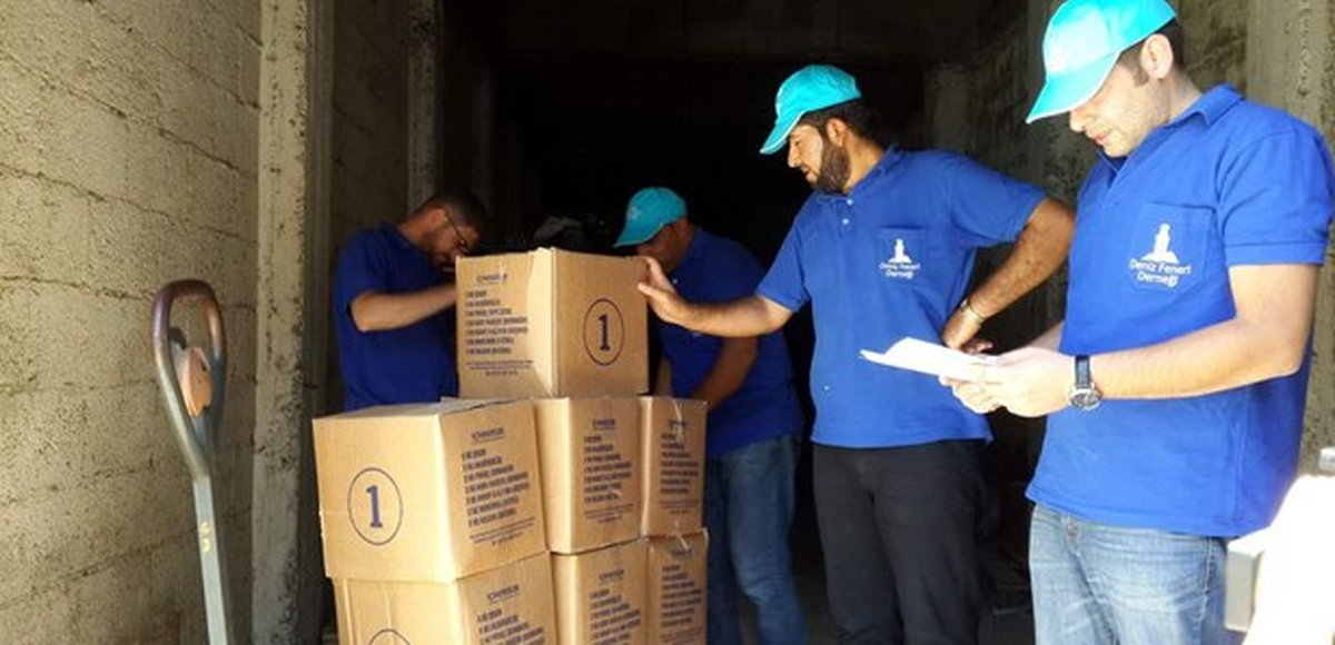 Deniz Feneri Derneğinden 200 Filistinli Aileye Gıda Yardımı