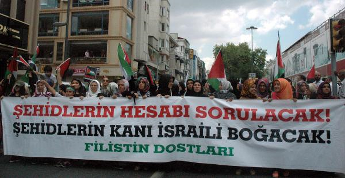 İsrail\'in Saldırıları Protesto Edildi