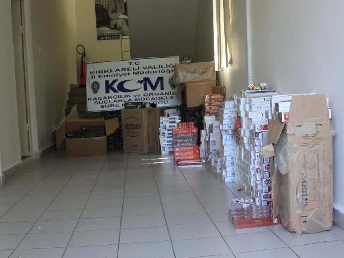 Kırklareli\'nde 9980 Paket Kaçak Sigara Ele Geçirildi