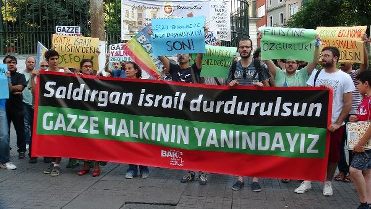 Küresel Barış ve Adalet Koalisyonu (Bak) Üyeleri İsrail\'i Kınadı