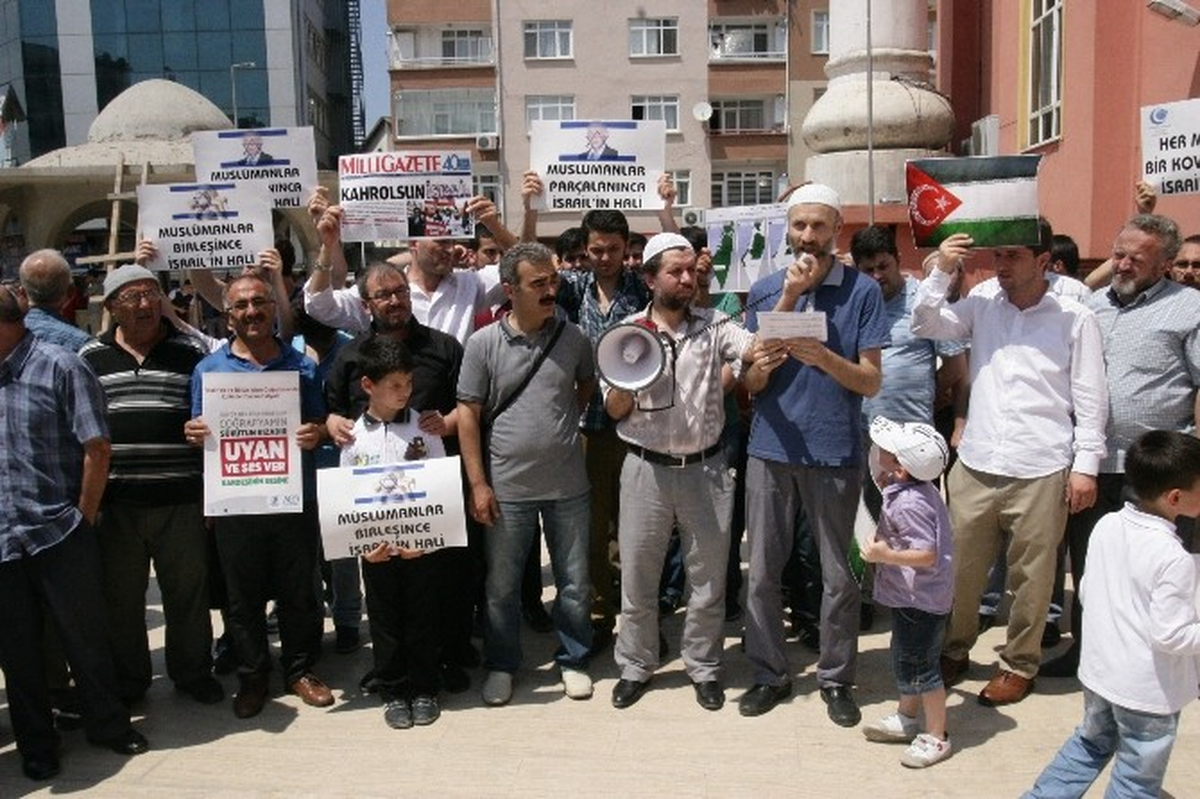 Ordu\'da İsrail\'in Gazze Saldırısı Protesto Edildi