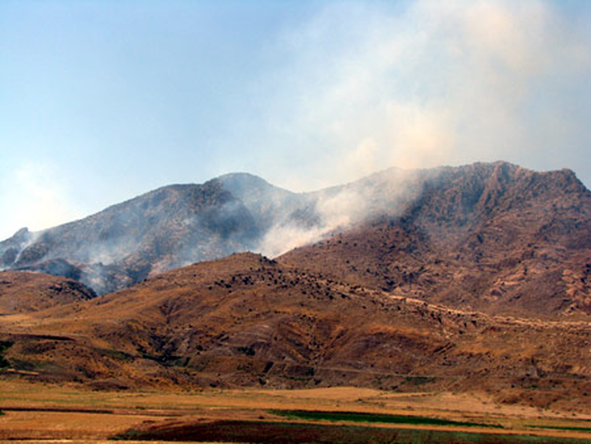 Şırnak\'ta Dağlık Alanda Yangın