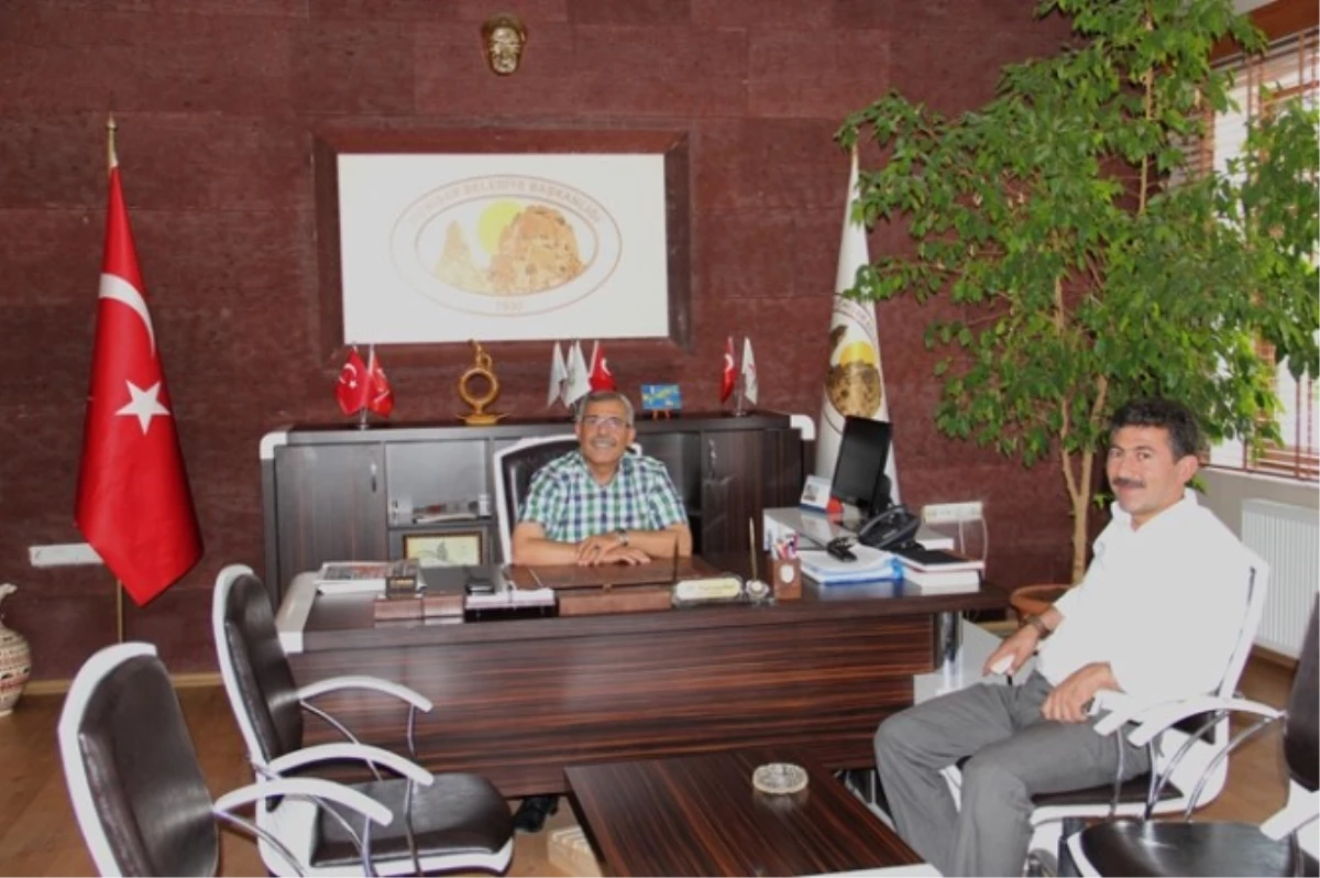 Aksaray\'da Yeşilova Belediye Başkanı Uçhisar Belediyesini Ziyaret Etti