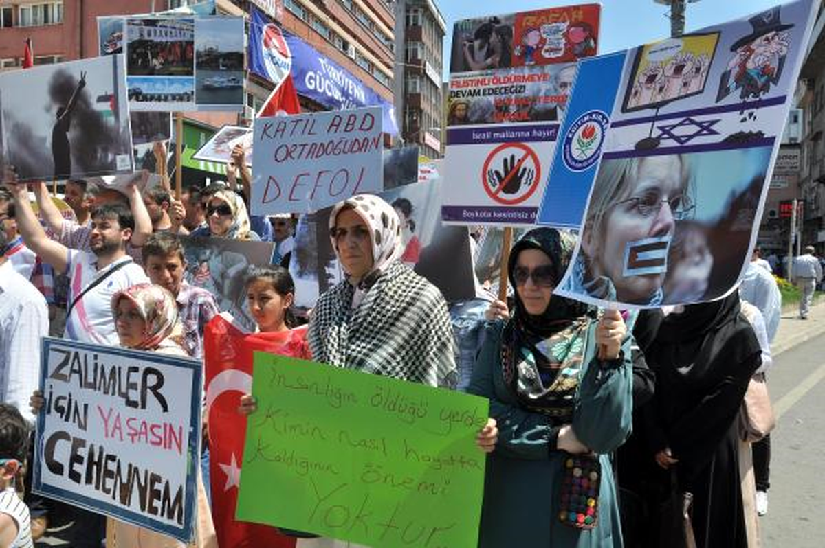 Zonguldak\'ta İsrail Protestosu