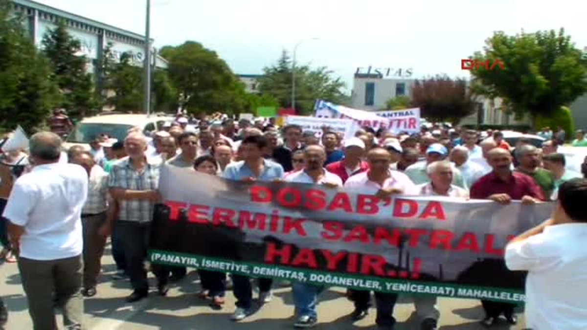 Bursa\'da Termik Santral Tepkisi
