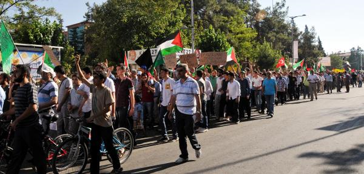 Gaziantep\'te İsrail Protestosu