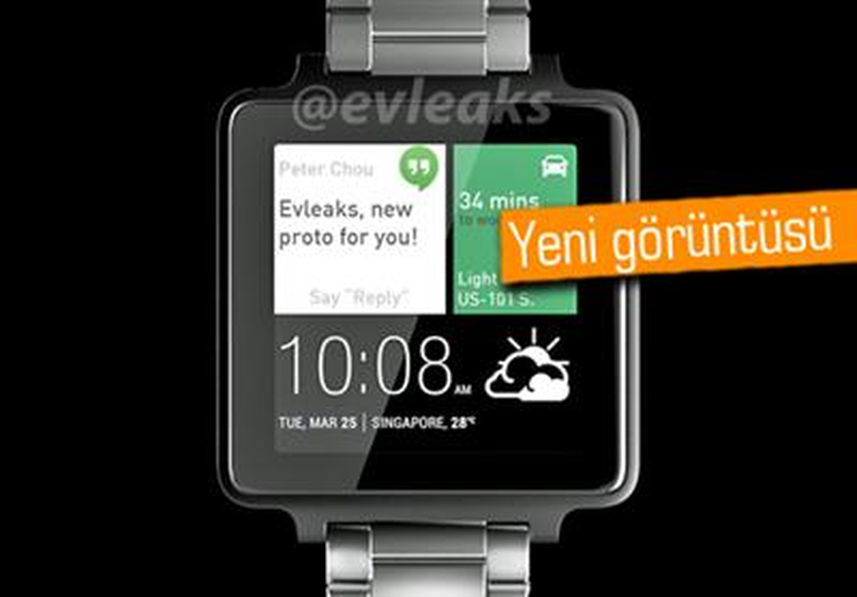 Htc\'nin Android Wear\'lı İlk Akıllı Saati Nasıl Gözükecek?
