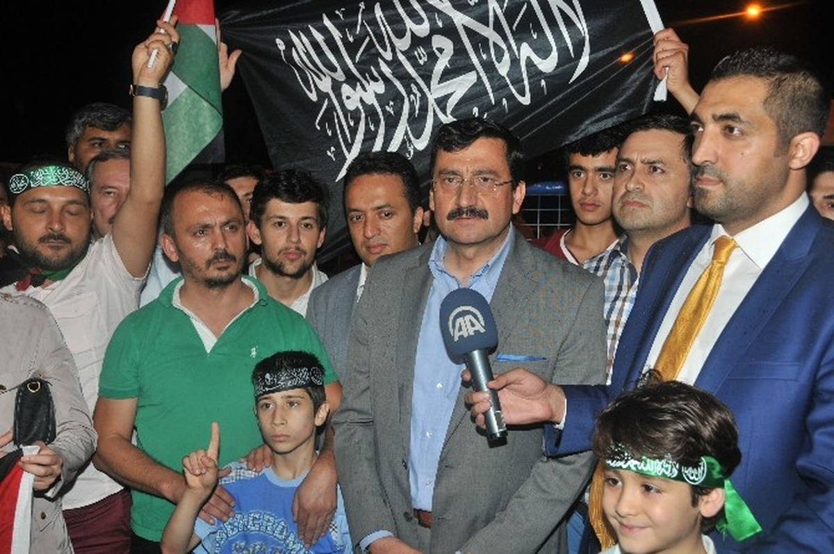 Keçiören Belediye Başkanı Ak İsrail\'i Protesto Gösterisine Katıldı