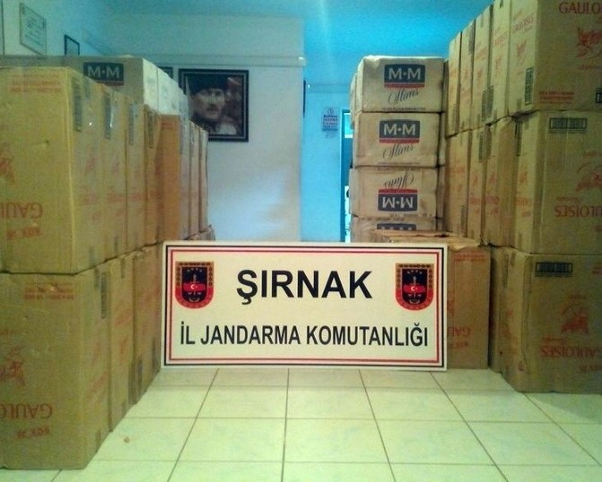 Şırnak\'ta 7 Ayda 1 Milyon 782 Bin 969 Paket Sigara Ele Geçirdi
