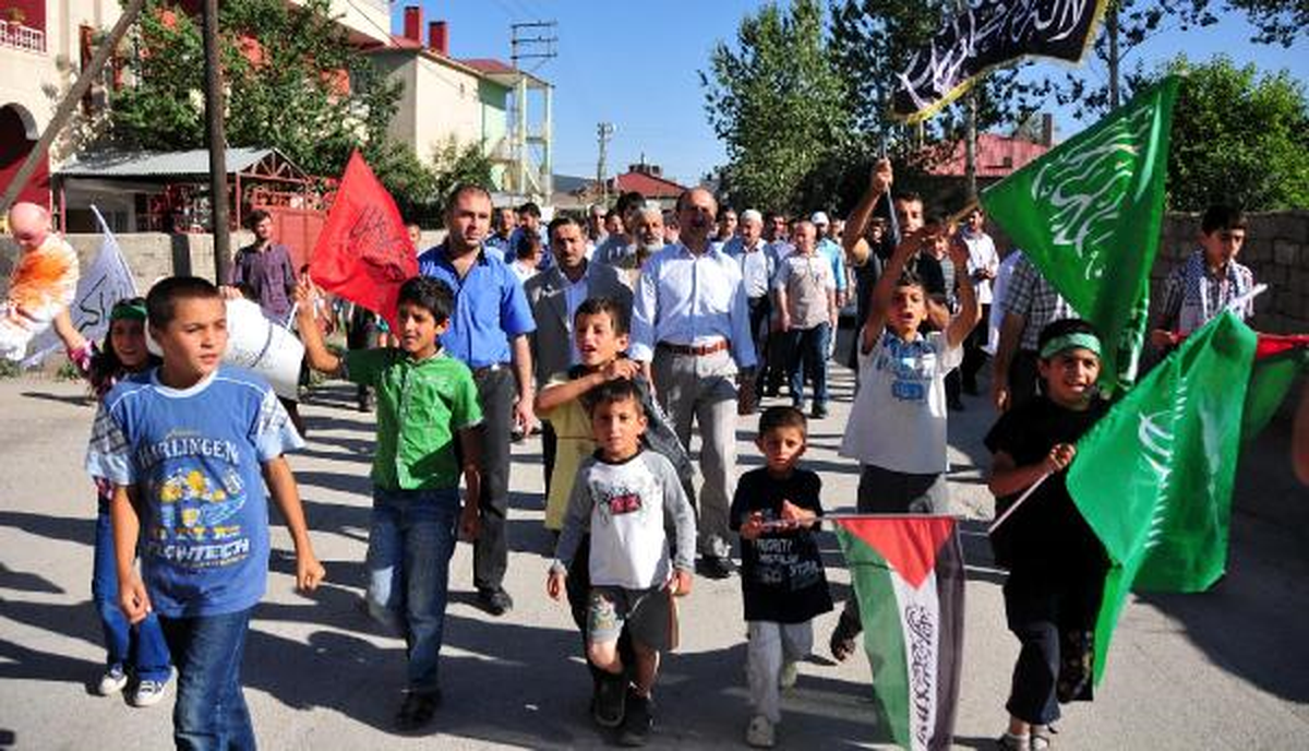 Van\'da, BM Yüksek Komiserliği Önünde İsrail Protestosu