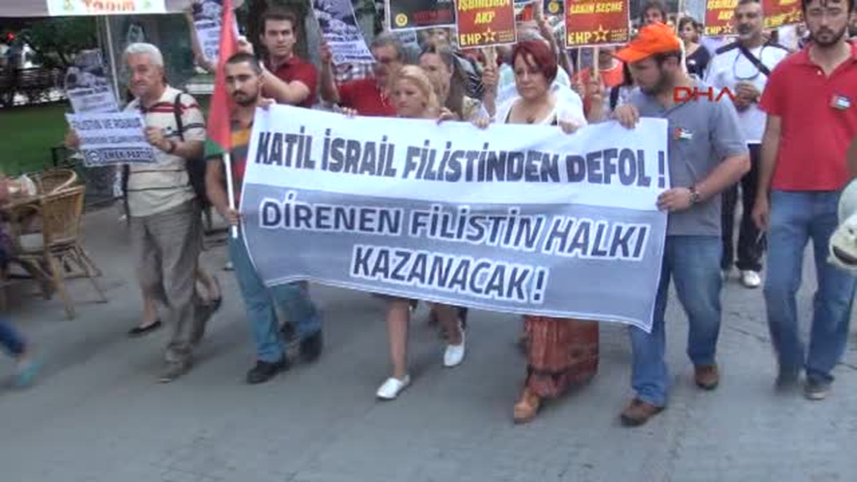 Eskişehir\'de İsrail Protestosu