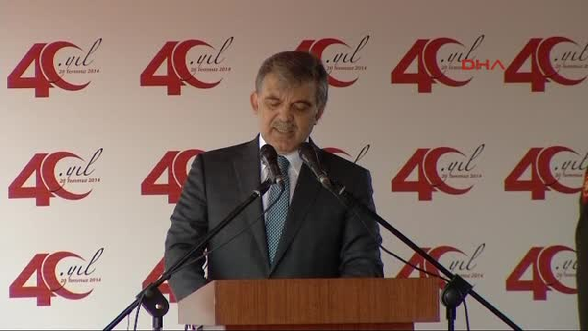 Gül, KKTC\'deki 20 Temmuz Barış ve Özgürlük Bayramı Törenlerinde Konuştu