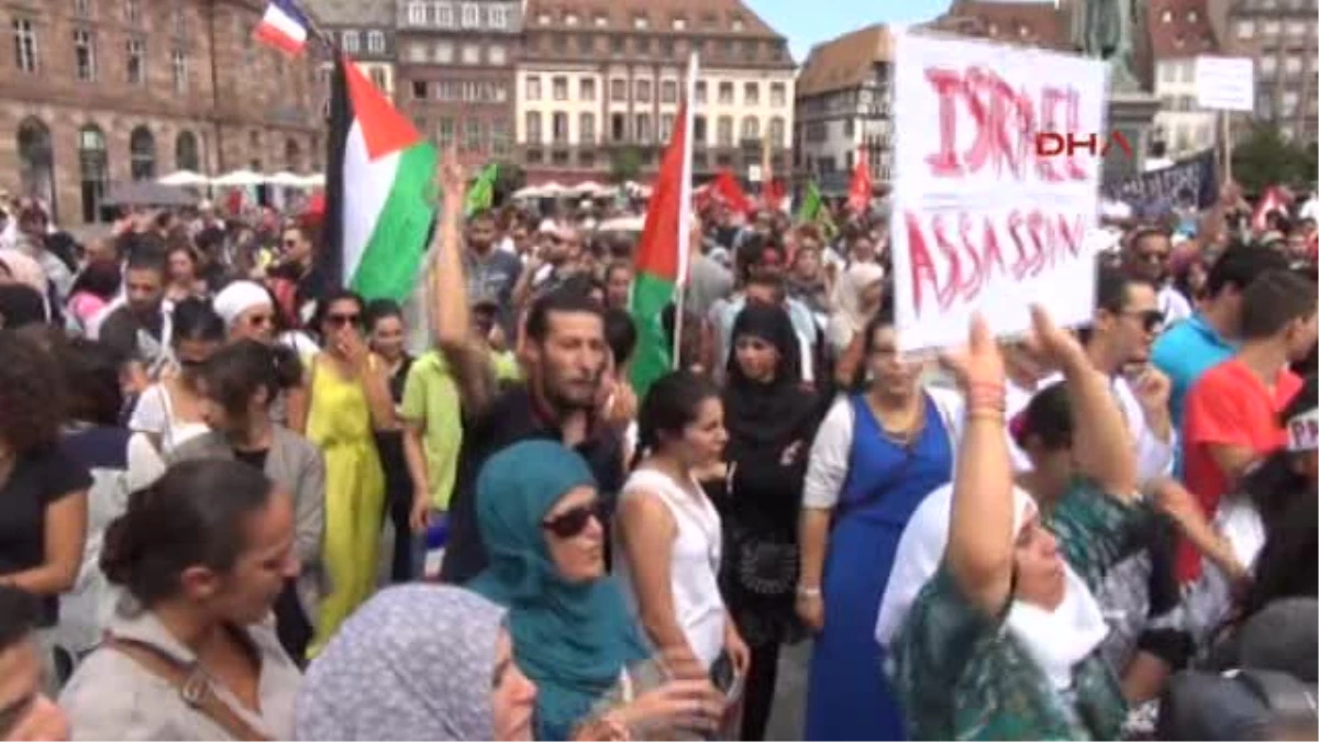 Strasbourg\'ta İsrail Protestosu